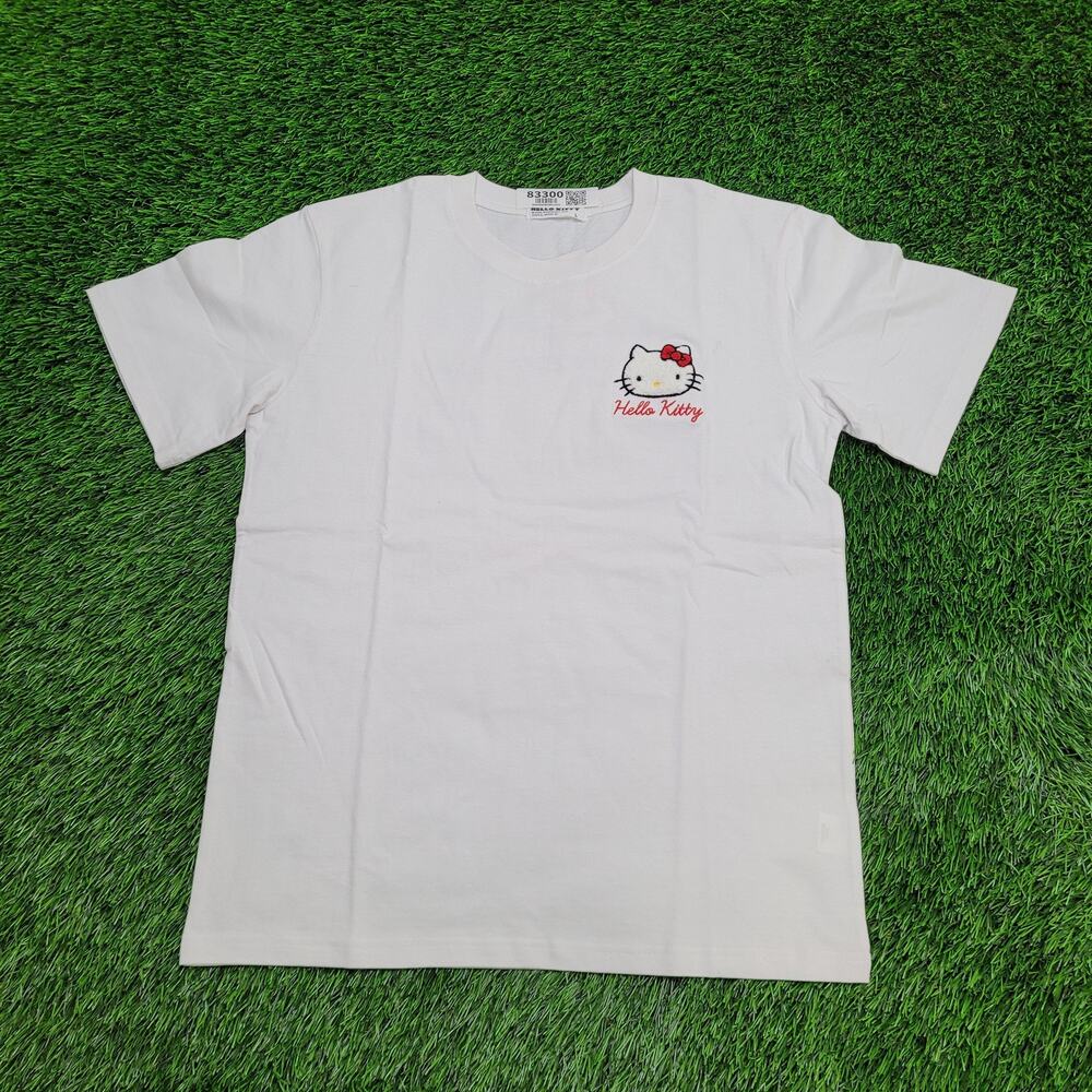 Hello-Kitty Japanese Cat Shirt Womens Large 20x25 White Sanrio